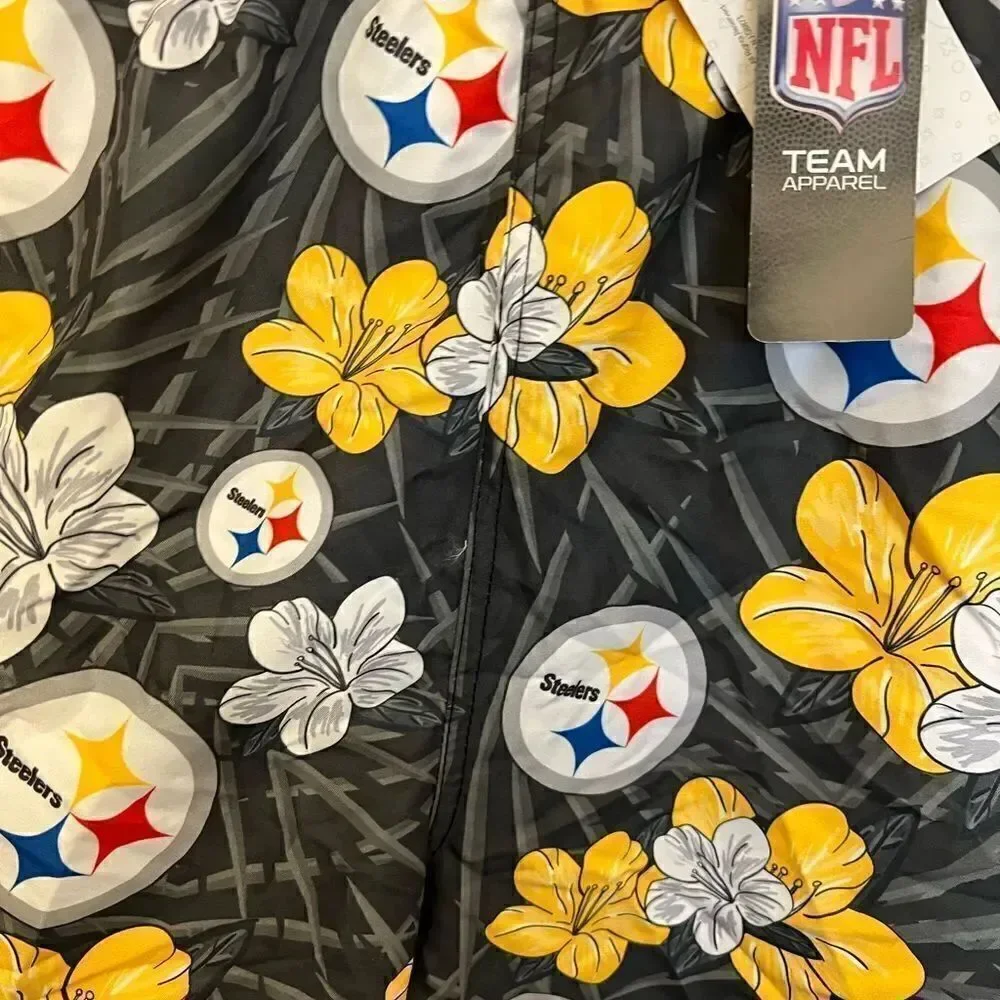Men’s NWT PITTSBURGH STEELERS NFL MENS HIBISCUS SLIM FIT 5.5